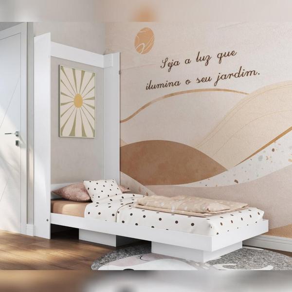 Imagem de Mini Cama Infantil Articulável Horizontal Solteiro Duda Branco