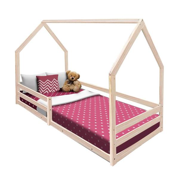 Imagem de Mini Cama Infantil Montessori Em Madeira Maciça Naturale Bella Shop Jm