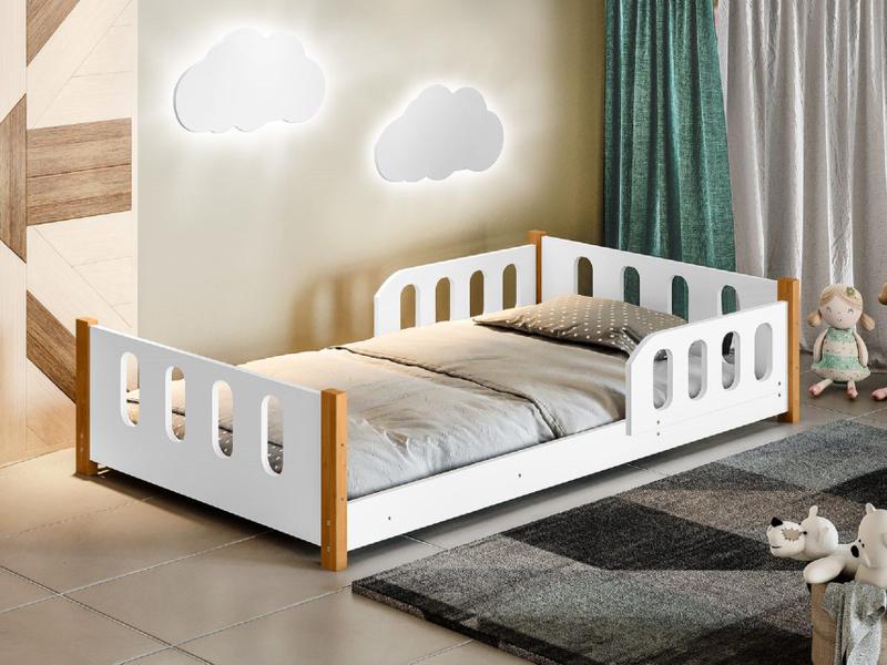 Imagem de Mini Cama Juvenil Camila com Colchão Acompanha Luminária