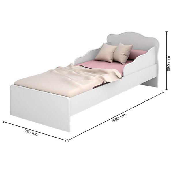 Imagem de Mini Cama Juvenil Doce Sonho 849 Branco Qmovi