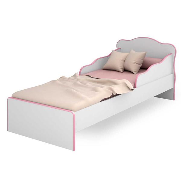 Imagem de Mini Cama Juvenil Doce Sonho 849 Branco Rosa Qmovi