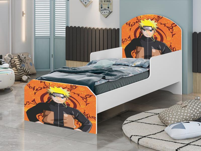 Imagem de Mini Cama Juvenil Infantil Adesivada 100% Mdf - Naruto