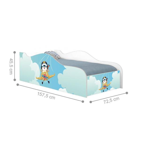 Imagem de Mini Cama Like Aviãozinho Infantil Com Colchão