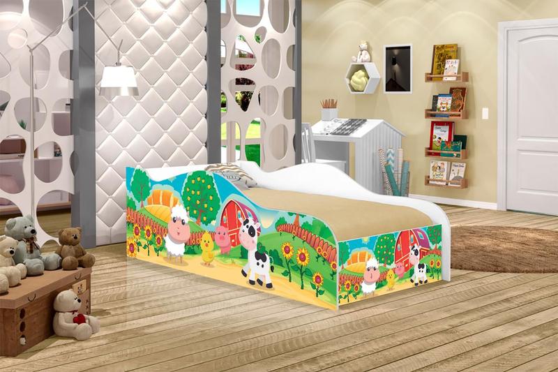 Imagem de Mini Cama Like Fazenda Mimosa Infantil Com Colchão