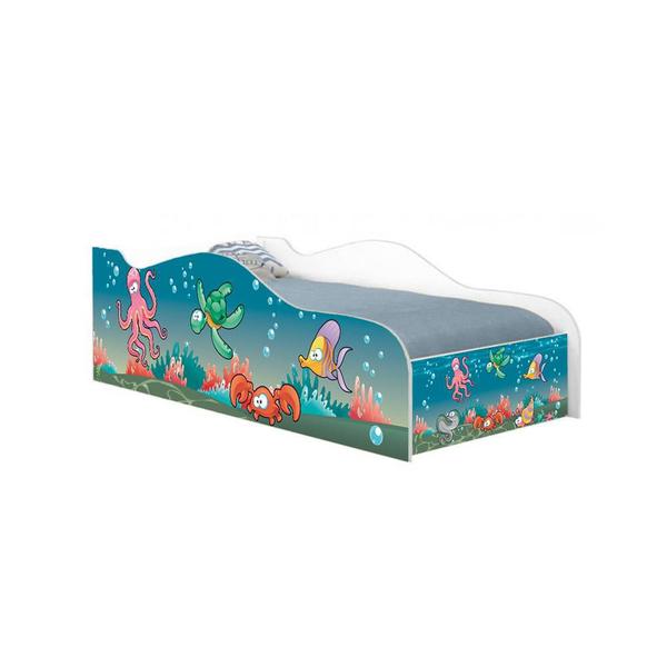 Imagem de Mini Cama Like Peixinhos no Mar Infantil Com Colchão