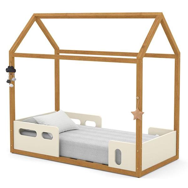 Imagem de Mini Cama Montessoriana Liv Off White Freijó - Matic