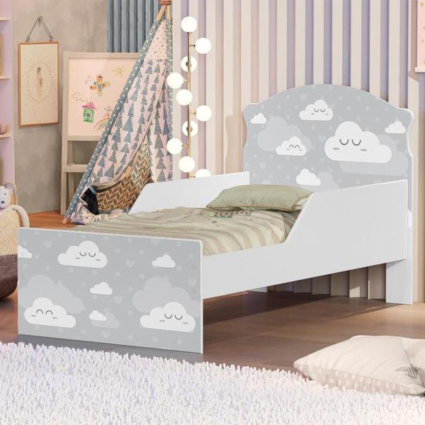 Imagem de Mini Cama Nuvens Cinza