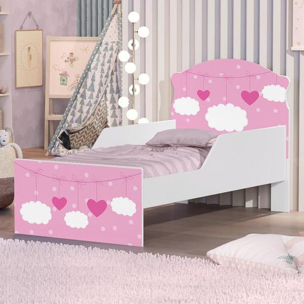 Imagem de Mini Cama Nuvens e Coração Meninas