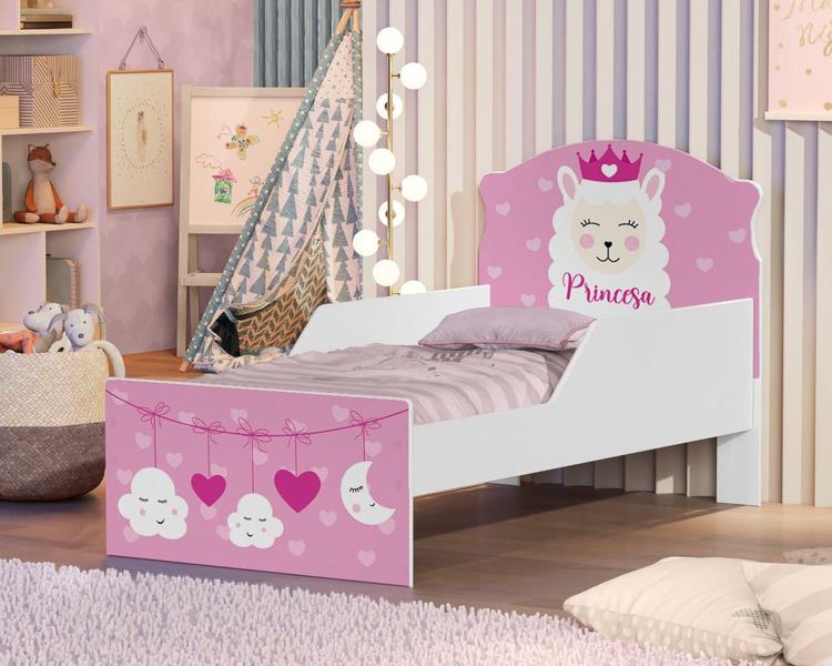 Imagem de Mini Cama Princesa Lhama Com Colchão