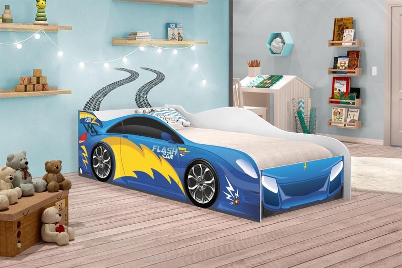 Mini Cama Run Car Azul - Mais de Casa Imagem de Mini Cama Run Car Azul