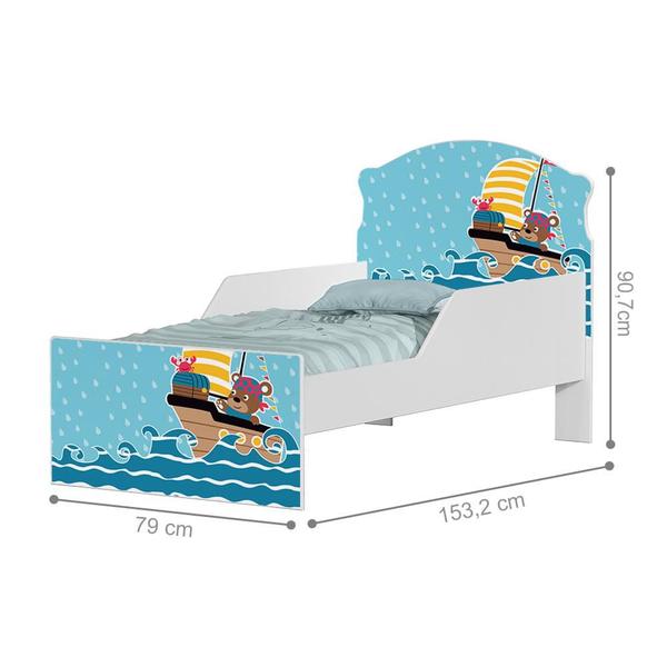 Imagem de Mini Cama Ursinhos Pirata Com Colchão