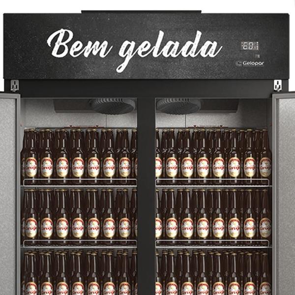 Imagem de Mini-Câmara de Bebidas GMCB-2P Pr Gelopar - p/ Cerveja e Bebidas Frost Free 1421L -6a +3C