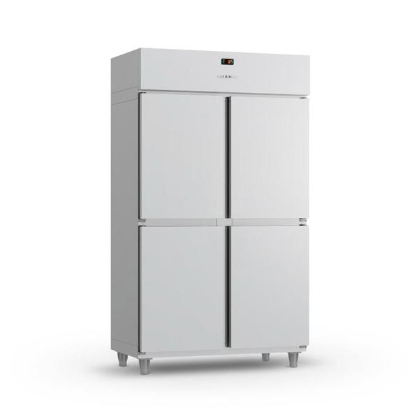 Imagem de Mini Câmara Refrigerador Geladeira 4 Portas Resfriados Comercial Ar Forçado MCR4P Refrimate 220V