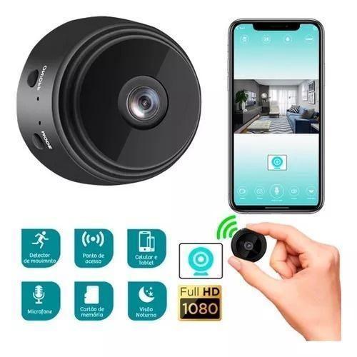 Mini Camera A9 Wifi Veicular Discreta E Eficiente Visão - Dk Imagem de Mini Camera A9 Wifi Veicular Discreta E Eficiente Visão