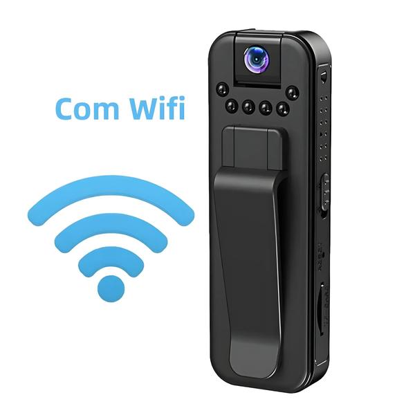 Imagem de Mini Câmera Corporal Wi-Fi 1080p com Visão Noturna Infravermelha