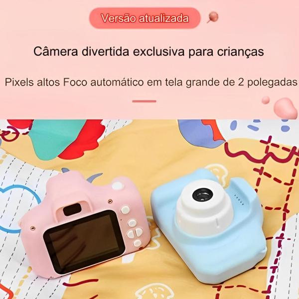 Imagem de Mini Câmera Digital Infantil/Recarregável/À Prova De Choque/Vídeo Para Crianças Fotográfica