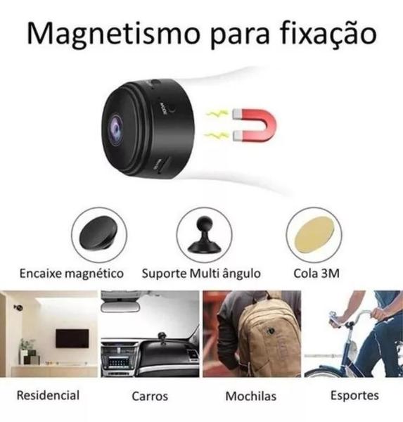 Mini Câmera Espiã A9 - Proteção Completa com Wi-Fi! - ANNICKSTOREE Imagem de Mini Câmera Espiã A9 - Proteção Completa com Wi-Fi!