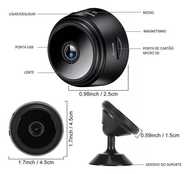 Mini Câmera Espiã A9 - Proteção Completa com Wi-Fi! - ANNICKSTOREE Imagem de Mini Câmera Espiã A9 - Proteção Completa com Wi-Fi!