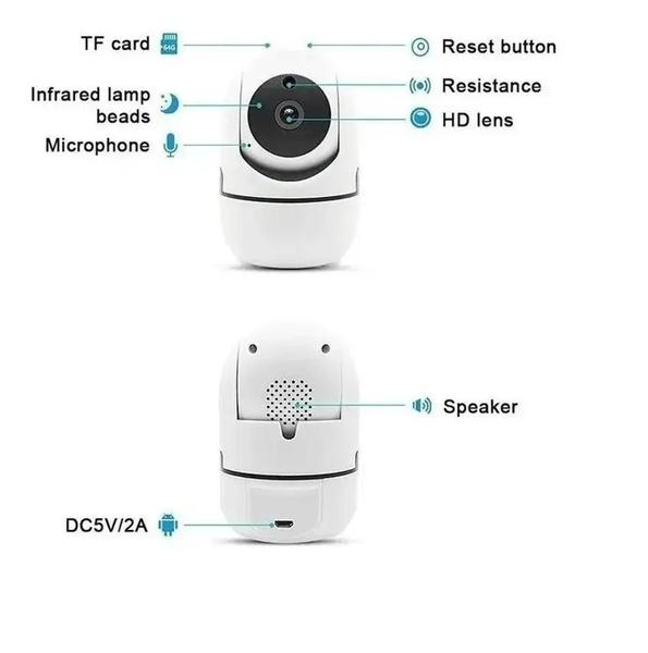 Imagem de Mini Camera Ip Wifi Hd Onvif Sensor Movimento Automatico ROBOZINHO