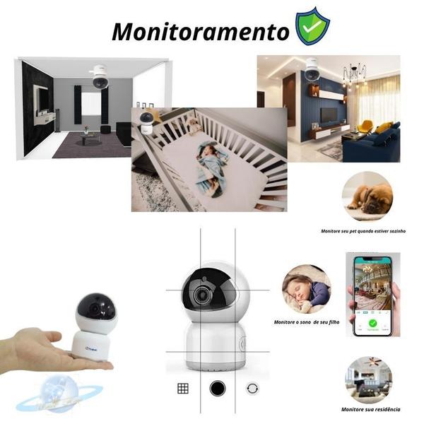 Imagem de Mini Câmera Segurança Robô 360 Graus Wifi Sem Fio