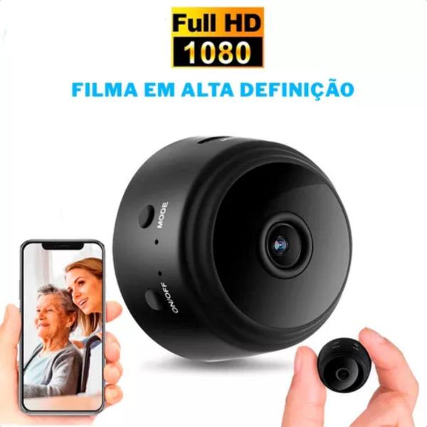 Imagem de Mini Câmera Wifi Ip Detecção Movimento A9 Visão Noturna Full Hd Sem Fio