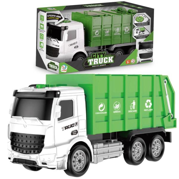 Imagem de Mini Caminhão City Truck Reciclagem com Luz e Som Cardoso