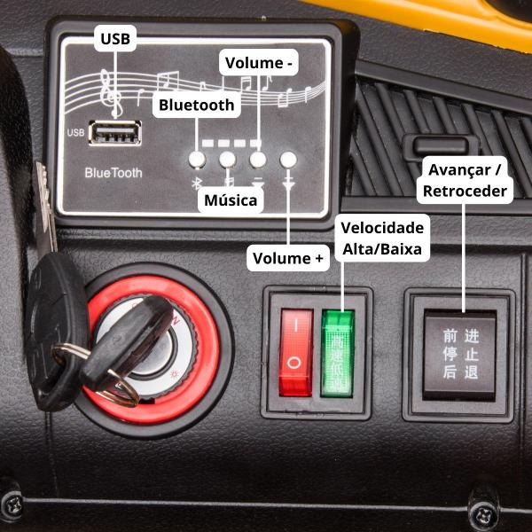 Imagem de Mini Caminhão Elétrico 12V Infantil Caçamba Carreta Basculante Controle Importway Bw275 Motorizado