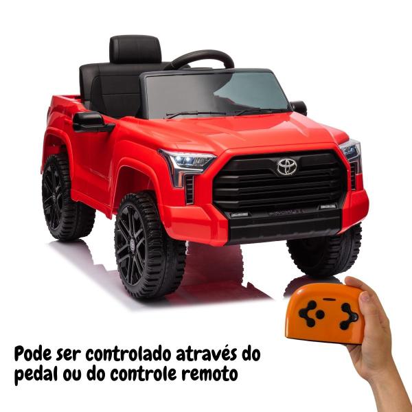Mini Caminhonete Carro Elétrico Infantil Toyota Tundra Bateria 12V Vermelha Importway Bw-280vm Imagem de Mini Caminhonete Carro Elétrico Infantil Toyota Tundra Bateria 12V Vermelha Importway Bw-280vm