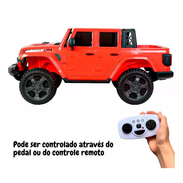 Imagem de Mini Caminhonete Elétrica Jeep Rubicon Gladiator 4x4 12V BW272VM