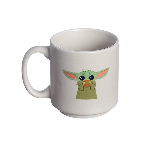 Imagem de Mini Caneca Café Expresso Baby Yoda Grogu Empilhável Porcelana 100ML Oficial Star Wars Mandaloriano