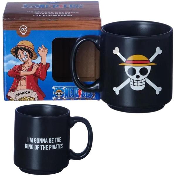 Imagem de Mini Caneca Caveira Chapéu De Palha Luffy Oficial One Piece - Zona Criativa