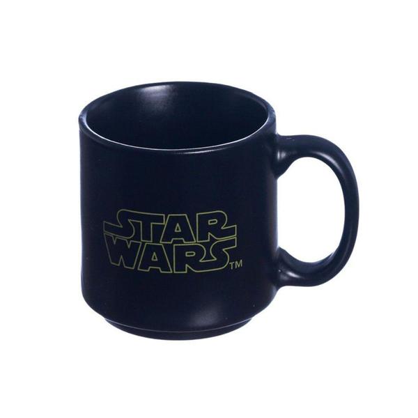 Imagem de Mini Caneca Darth Vader Empilhável Cerâmica Preta 100ML Oficial Star Wars - Zona Criativa