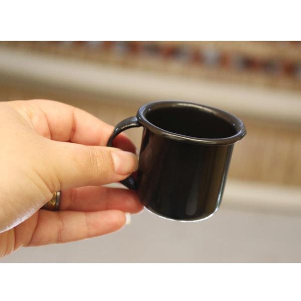 Imagem de Mini Caneca Esmaltada Com Alça 90ml Xícara Em Ágata Para Café Esmaltados Silva