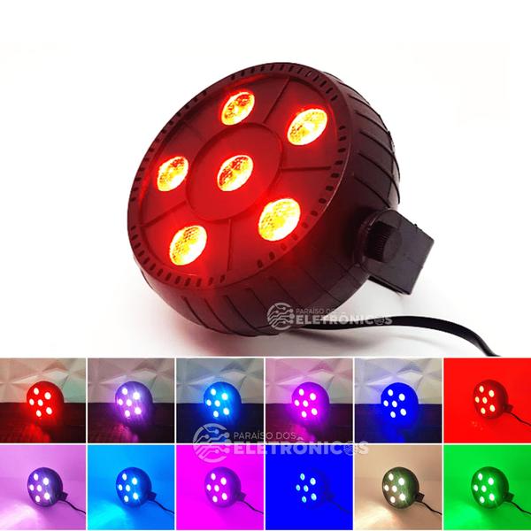 Imagem de Mini Canhão Laser Jogo De Luz Com 6 Leds Rgb Potente Efeito Estroboscópio Bivolt DS3853