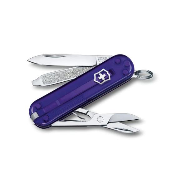 Imagem de Mini Canivete Suíço Classic 7 funções SD Colors Translúcido Persian Indigo Victorinox