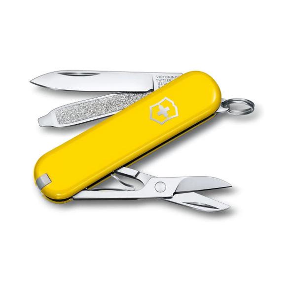 Imagem de Mini Canivete Suíço Classic SD Colors Victorinox 7 funções Amarelo Sunny Side