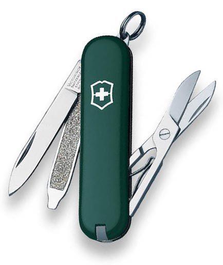 Imagem de Mini Canivete Suíço Classic Victorinox Verde 7 funções Original.