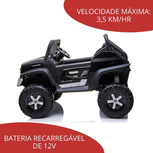 Imagem de Mini Carrinho Elétrico Infantil Mercedes Benz Unimog 12v Controle Suporta 25kg BW120PT - Importway