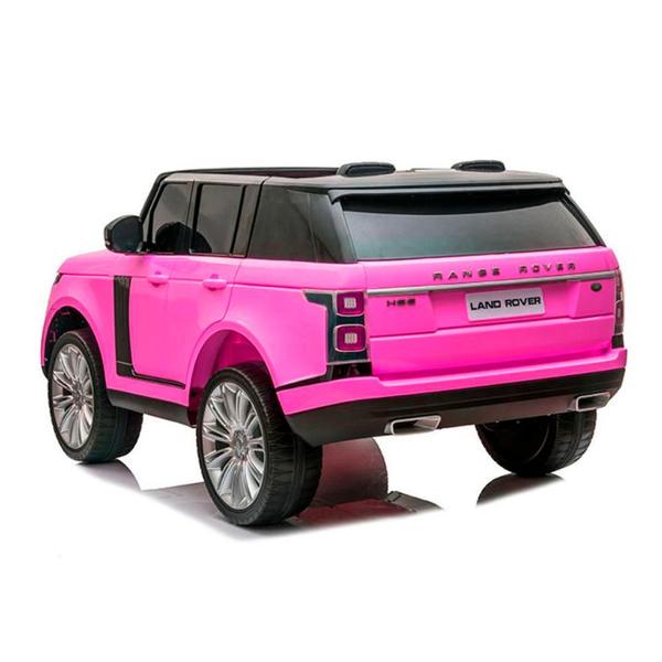 Imagem de Mini Carrinho Elétrico Infantil Range Rover Land A Bateria Para Crianças Rosa 24V 4x4