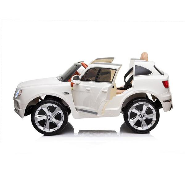 Imagem de Mini Carrinho Infantil Elétrico Bentley Bentayga - Branco a Bateria Motorizado para Criança