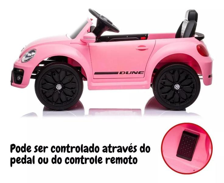 Imagem de Mini carro elétrico beetle fusca dune 6v até 30kg bw274