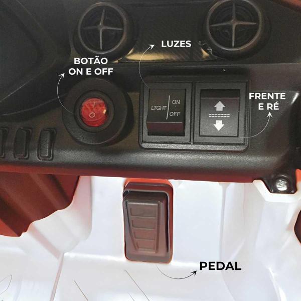 Imagem de Mini Carro Elétrico Importway 12V M. Benz GT3 BW313BR Branco