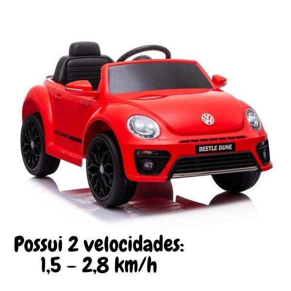 Imagem de Mini Carro Elétrico Importway Beetle Dune BW274VM Vermelho