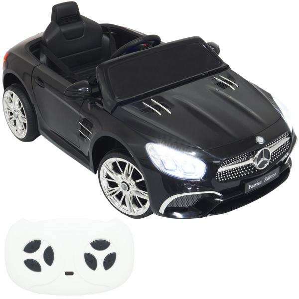 Imagem de Mini Carro Elétrico Infantil 12V Mercedes SL400 Controle Remoto Criança Preto Brinqway Bw-206 Pt