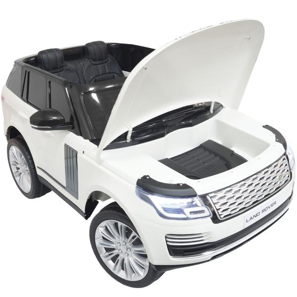 Imagem de Mini Carro Elétrico Infantil 24V Range Rover Banco de Couro Controle Branco Brinqway Bw-122bcbr