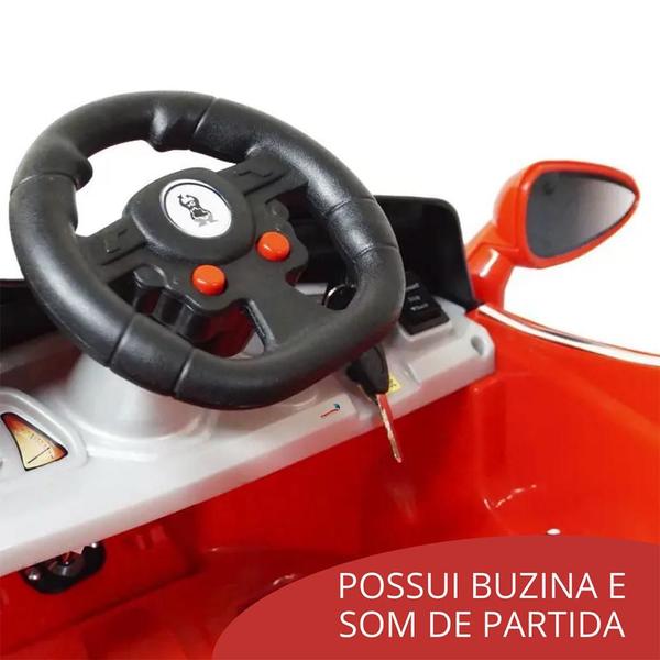 Mini Carro Elétrico Infantil 6v Importway Com Controle Vermelho Imagem de Mini Carro Elétrico Infantil 6v Importway Com Controle Vermelho