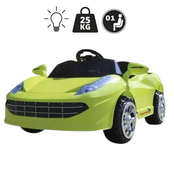 Imagem de Mini Carro Eletrico Infantil 6v Verde Com Som E Luz