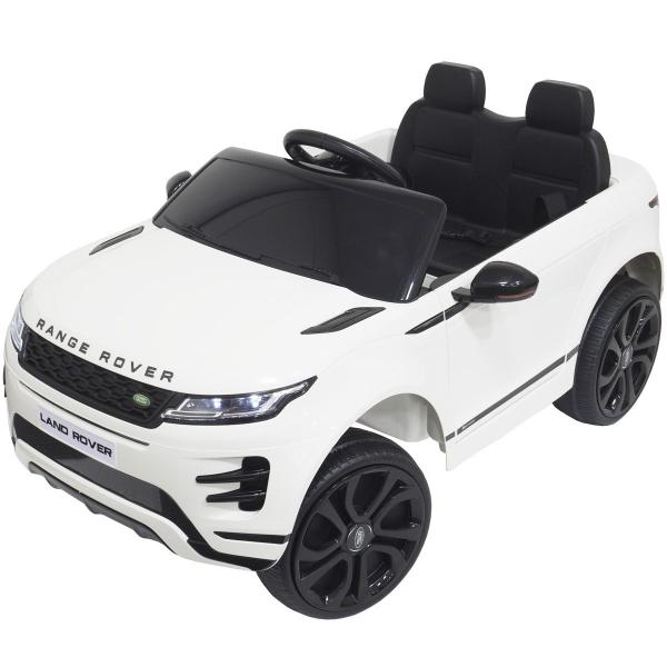 Imagem de Mini Carro Elétrico Infantil Criança 12V Land Rover Evoque Controle Remoto Branco Brinqway BW-128BR