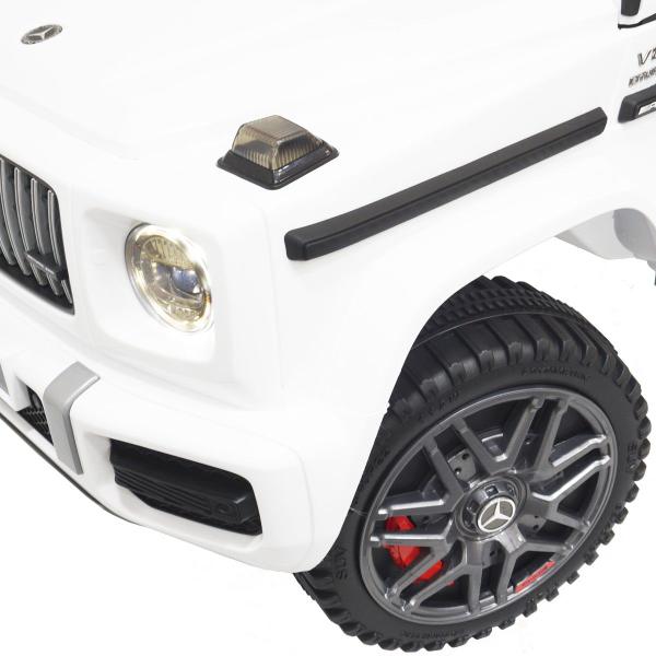 Imagem de Mini Carro Elétrico Infantil Criança 12V Mercedes G63 Amg Controle Remoto Branco Brinqway BW-124