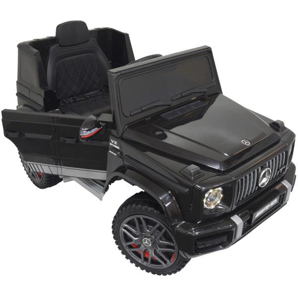 Imagem de Mini Carro Elétrico Infantil Criança 12V Mercedes G63 Amg Controle Remoto Preto Brinqway BW-124